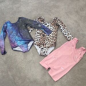 Set of three leotards
